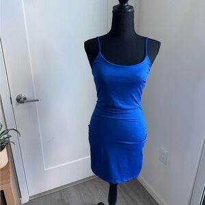 Electric Blue Mini Bodycon Dress
